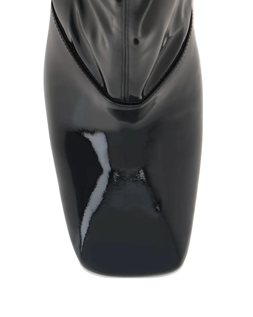 Chloé Black Patent-Finish Over-The-Knee Boots