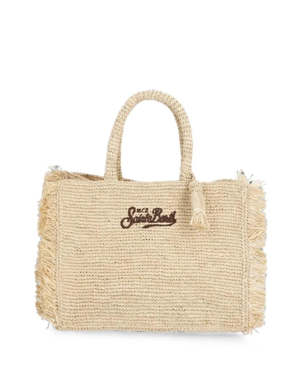 Mc2 Saint Barth Natural Sac Cabas Colette À Logo Imprimé