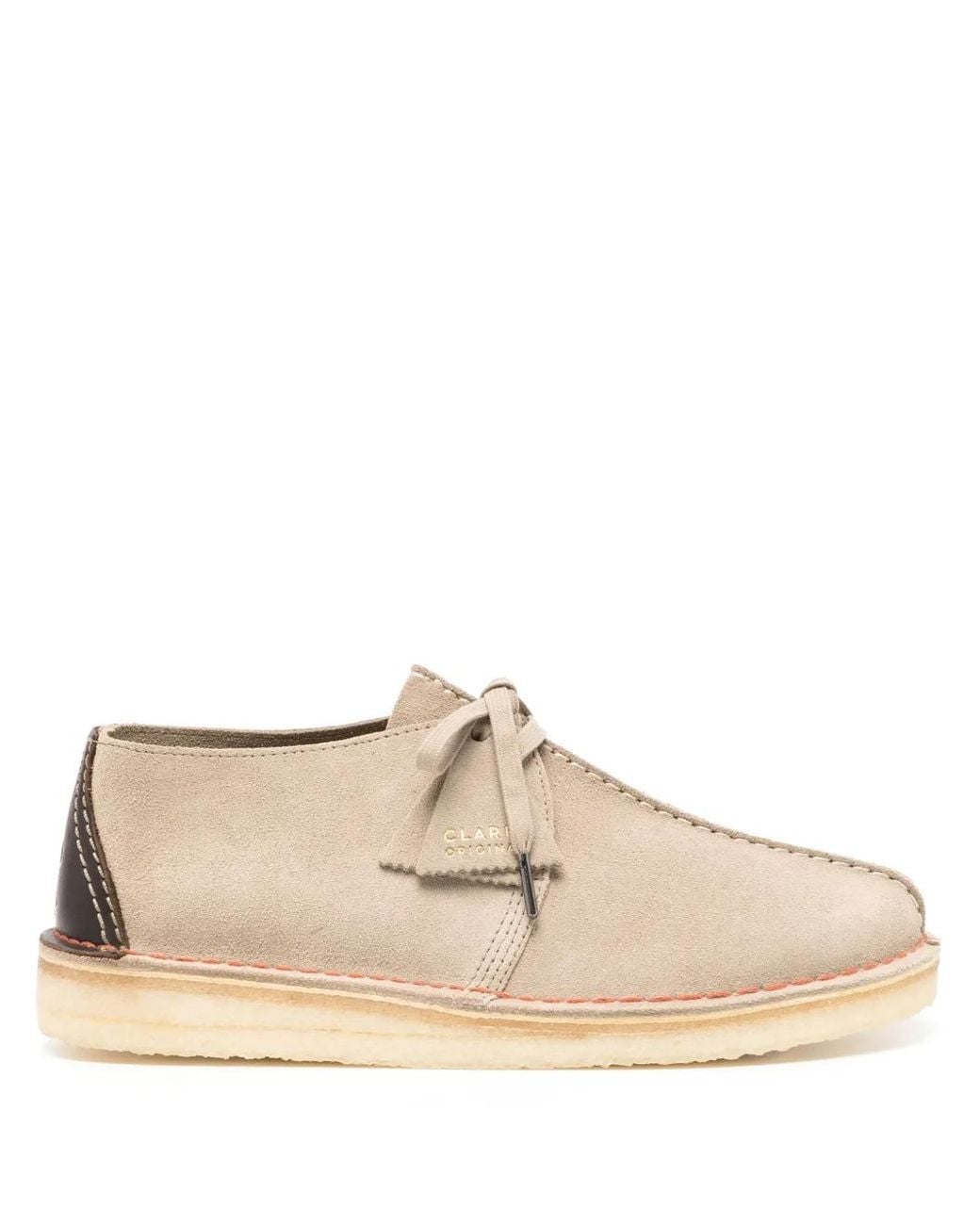 Clarks Natural Desert Trek Suede Shoes for men