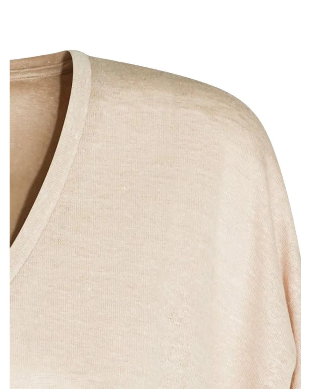 Not Shy Natural Emilie V-Neck T-Shirt