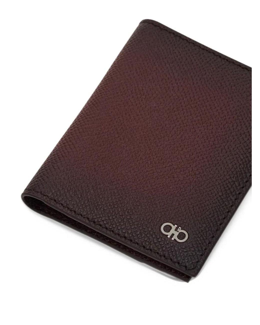 Ferragamo Purple Gancini Credit-Card Holder for men