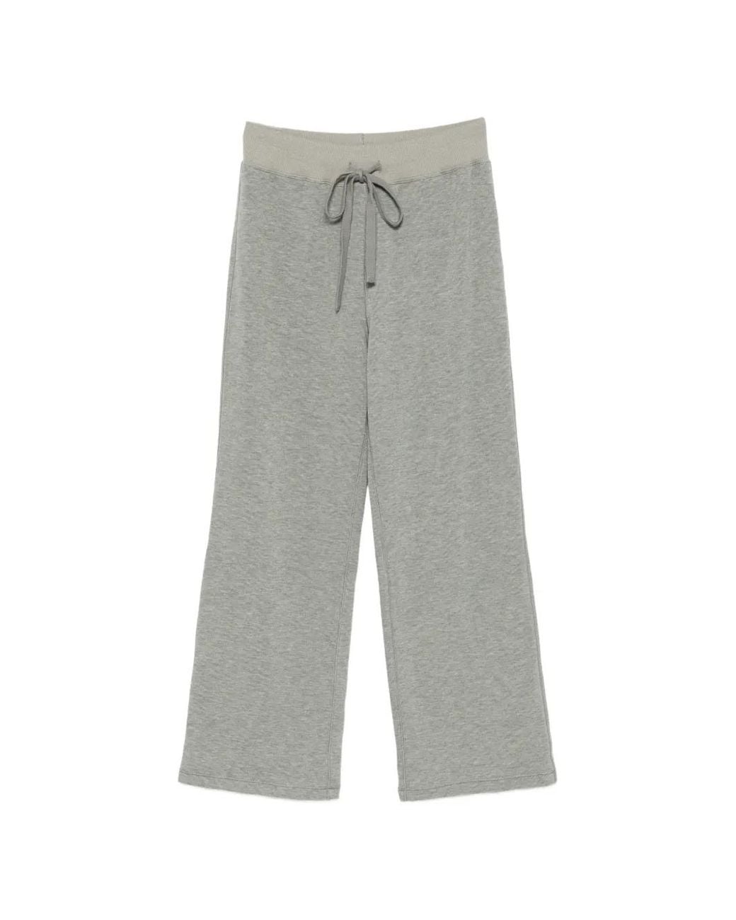 Bobi Gray Comfort Waist Cropped Track Pants