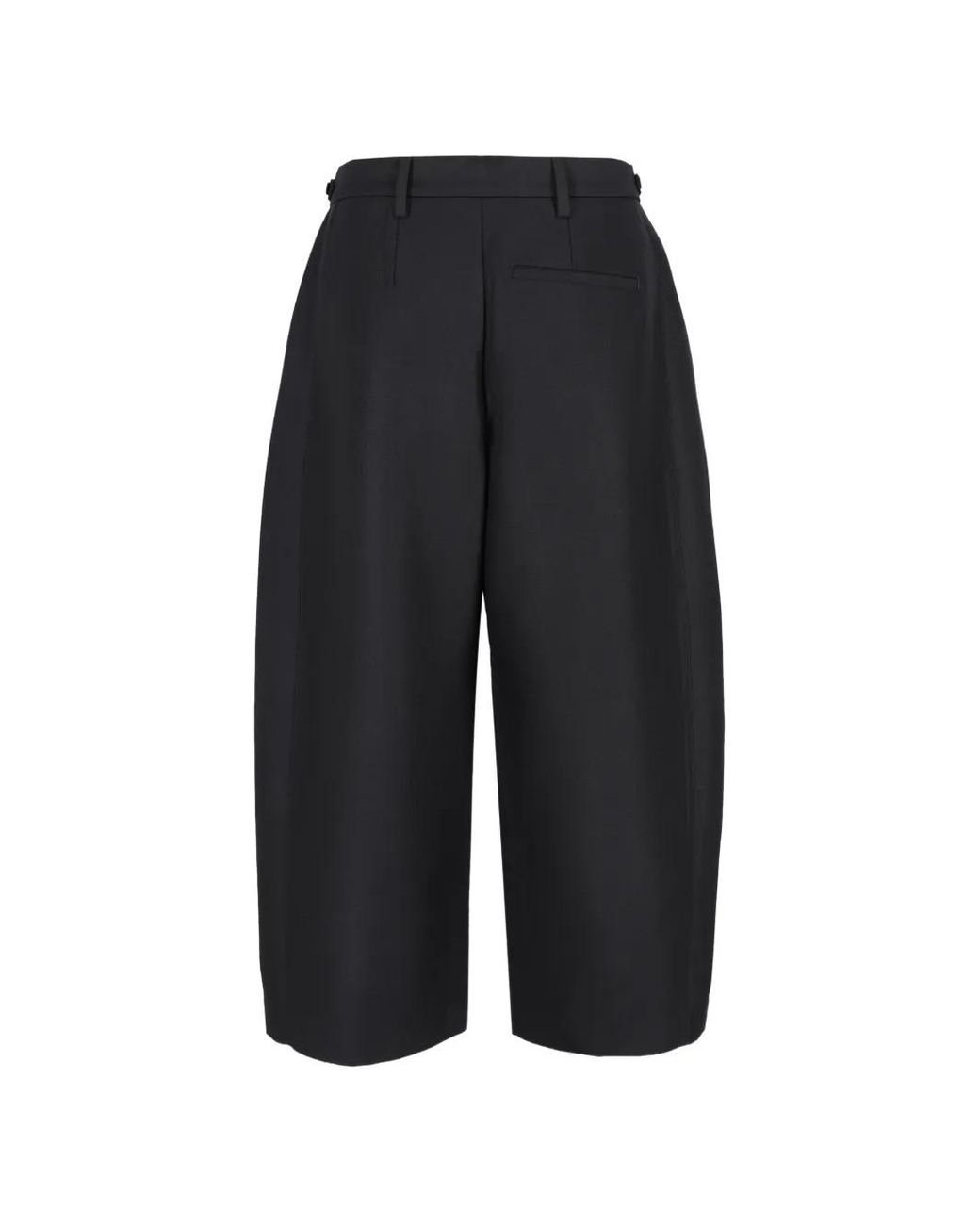 JNBY Black Pleated Wide-Leg Trousers