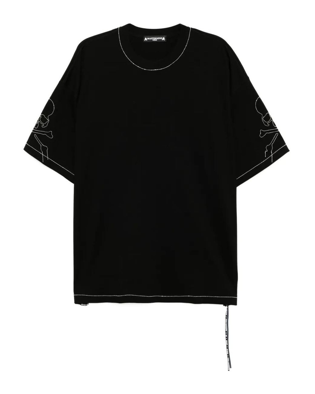 MASTERMIND WORLD Black Cotton T-Shirt for men