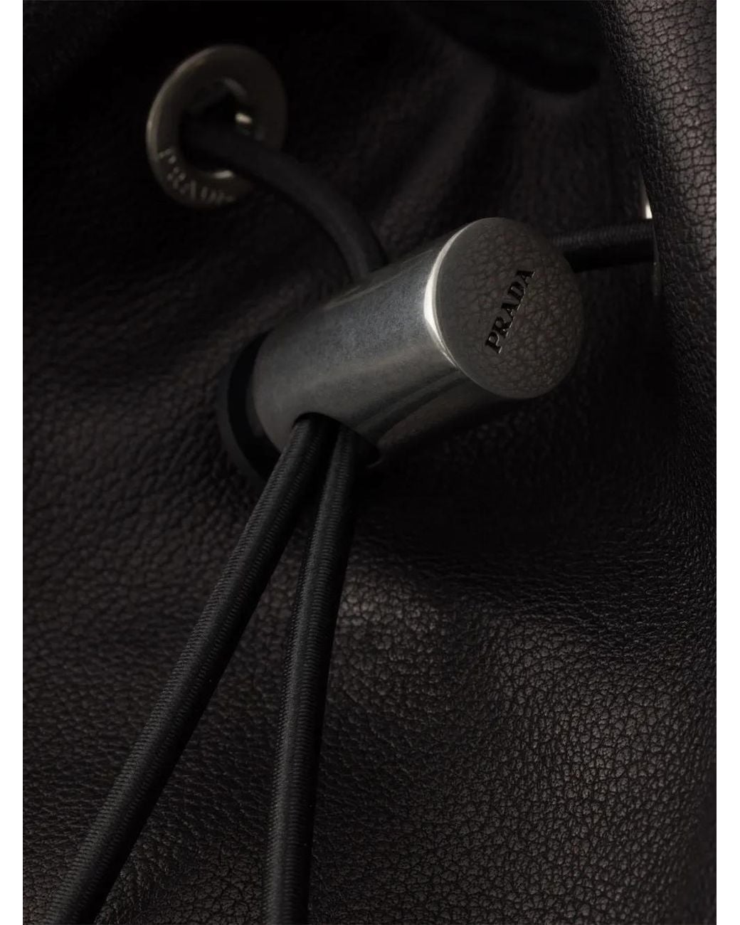 メンズ Prada エクスプローラ レザーバックパック Black
