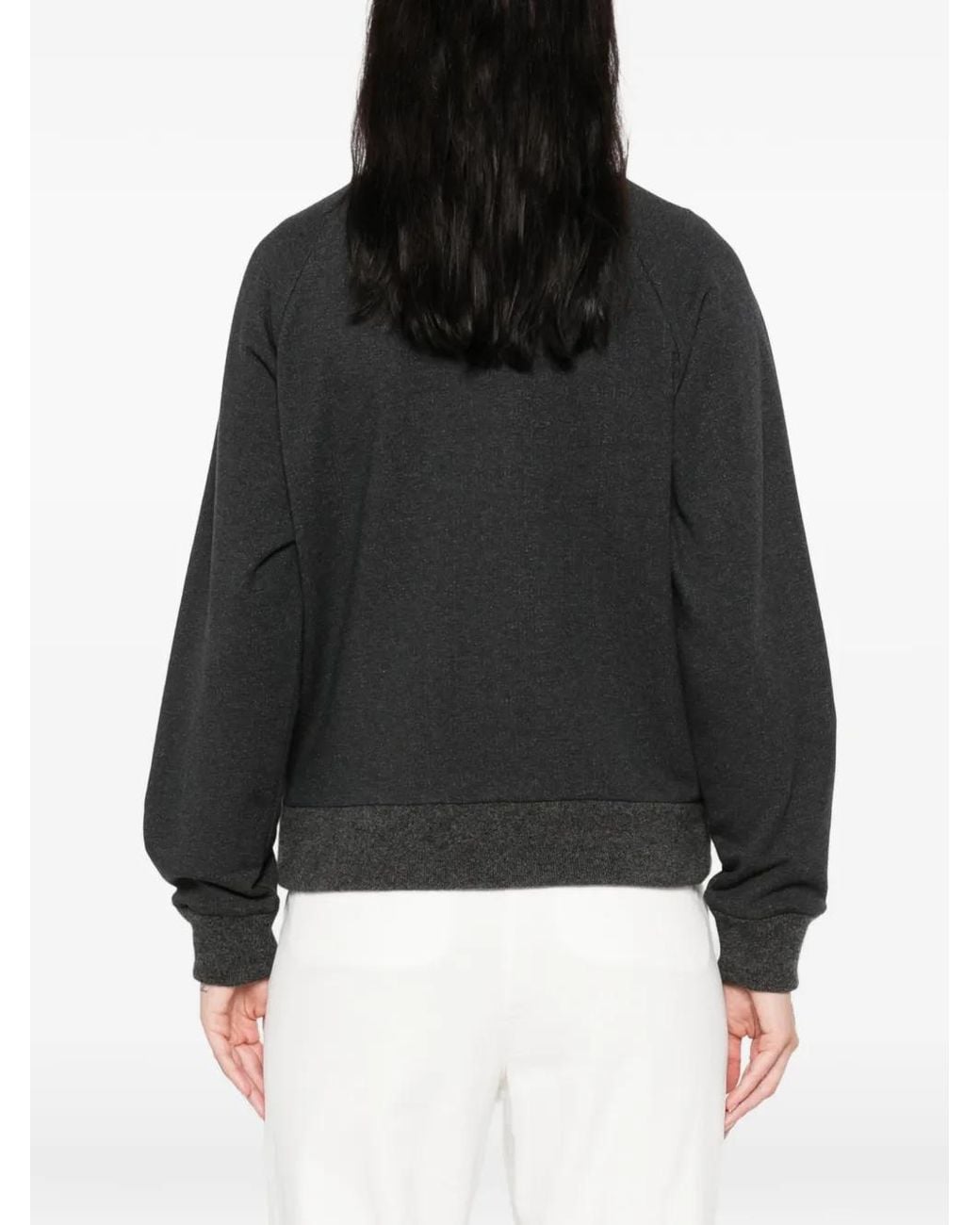 Peserico Black Zip-Up Raglan-Sleeve Sweater