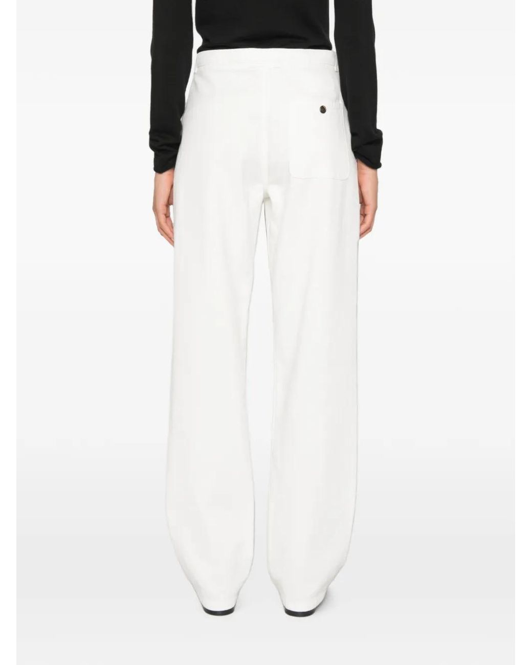 The Row White Berit Trousers