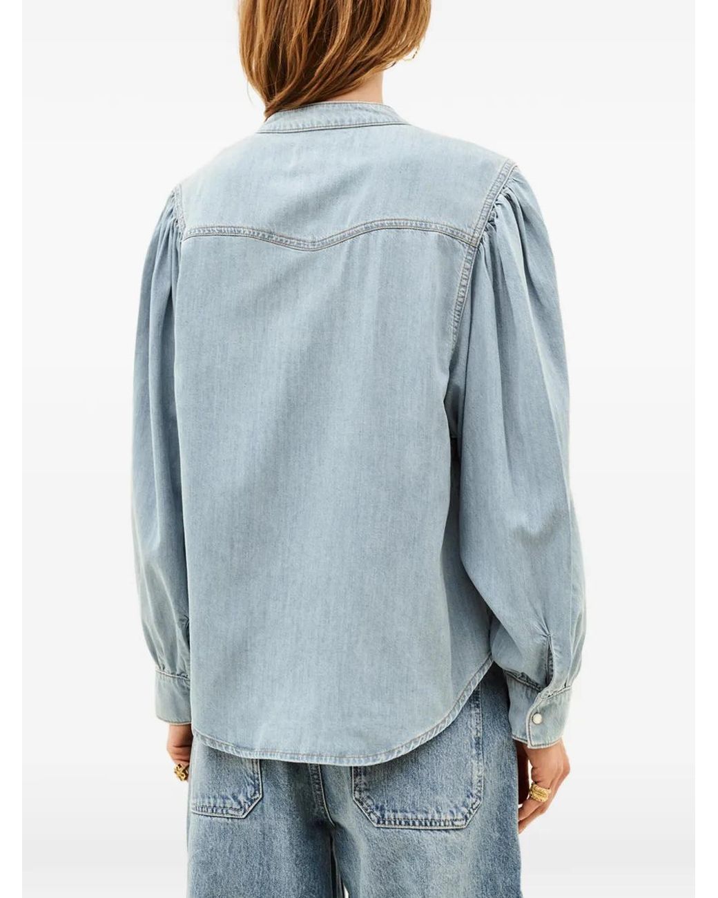 Ba&sh Blue Alino Denim Shirt
