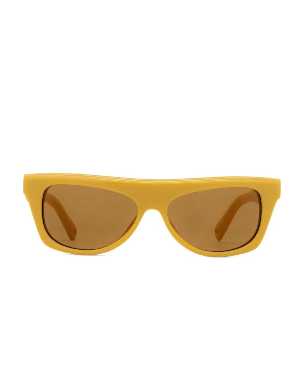 Jacquemus Yellow Lunettes De Soleil À Monture Rectangulaire