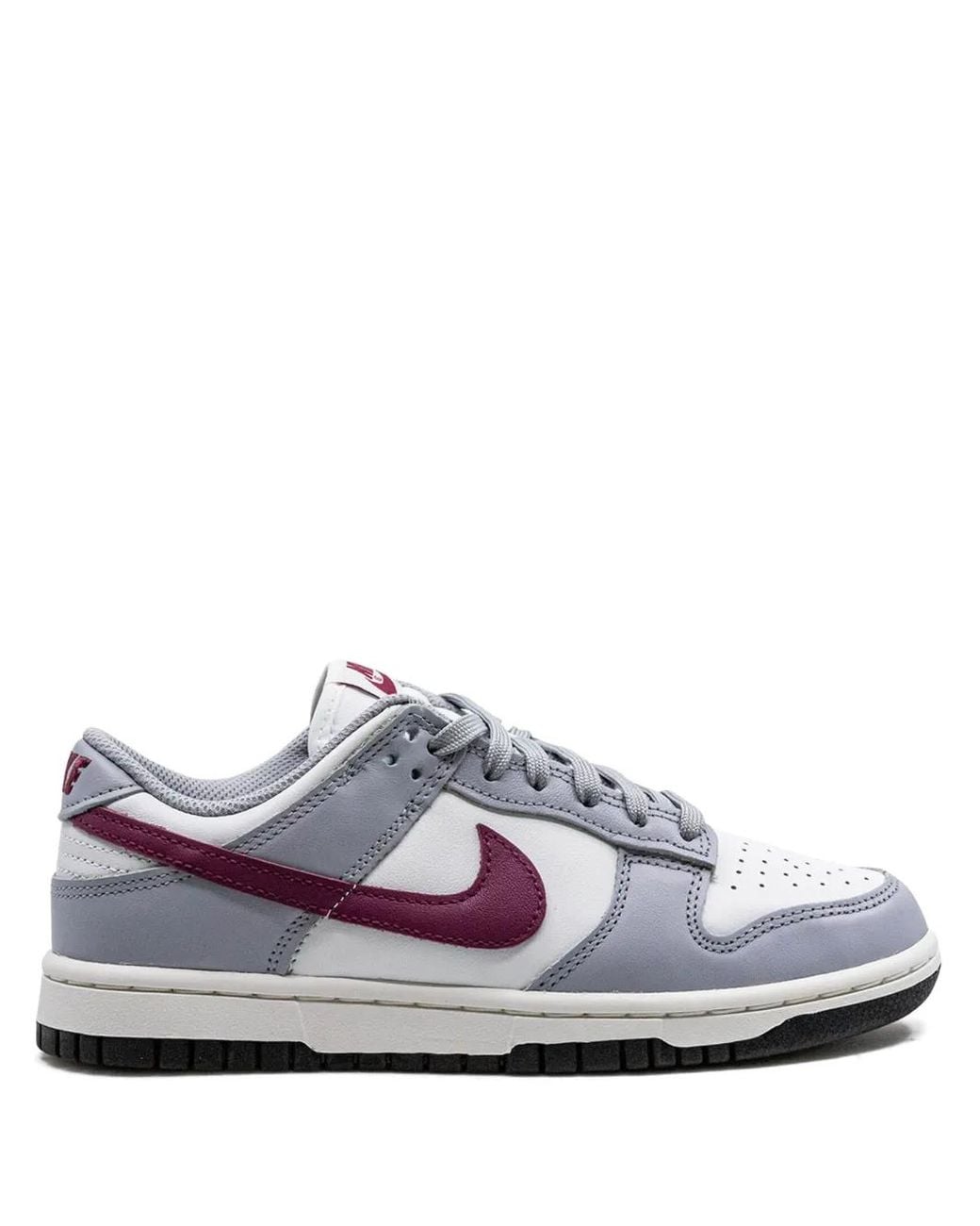 Nike White Dunk Low "Summit/Rosewood" Sneakers