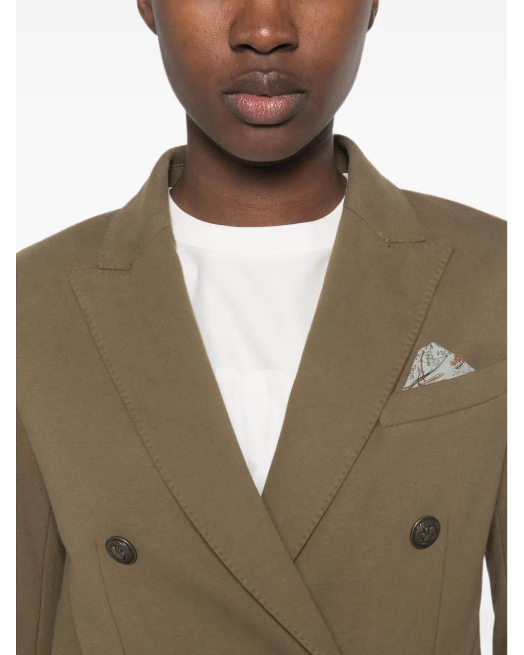 Circolo 1901 Green Double-Breasted Blazer