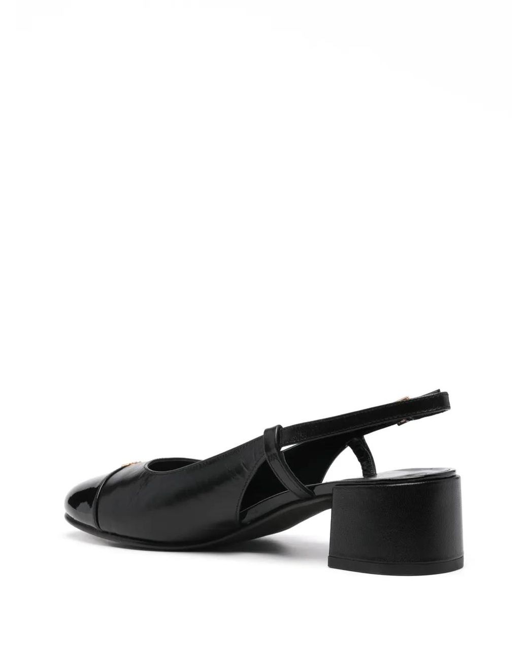 Tory Burch Black Cap-Toe Slingback 45Mm (Perfect/Perfect) Shoes