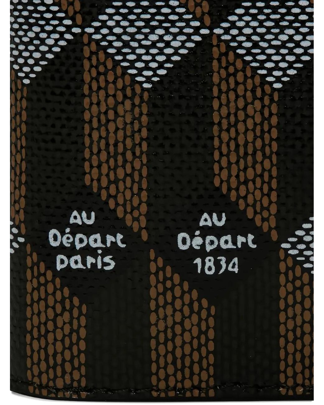 AU DEPART Black Bi-Fold Passport Case