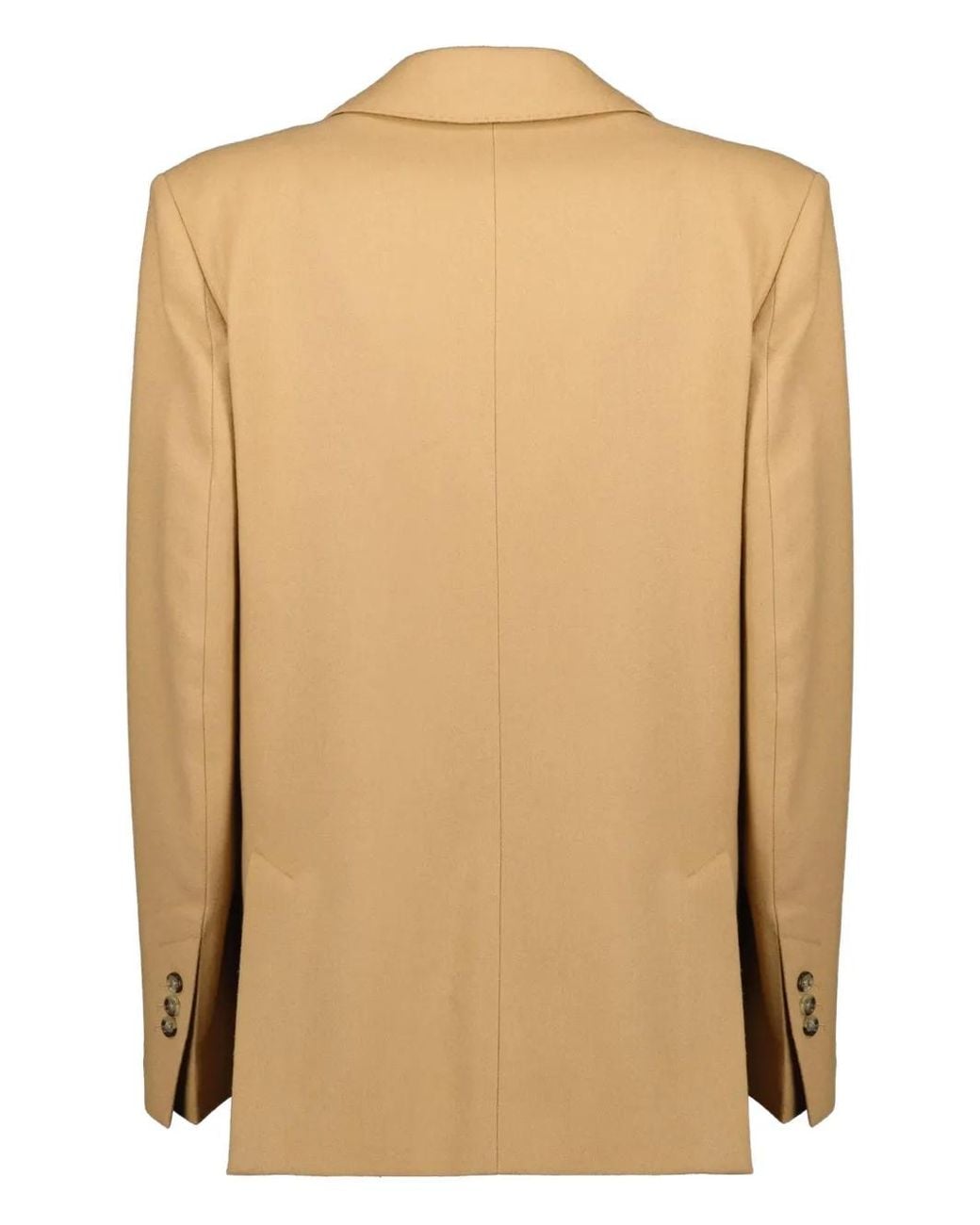 AMI Natural Single Breasted Wool Blazer