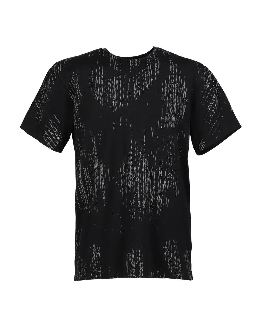 Chio Black Ro Allover Ss Crew-Neck T-Shirt for men