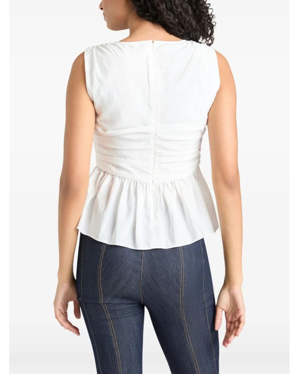 Cinq À Sept White Sina Top