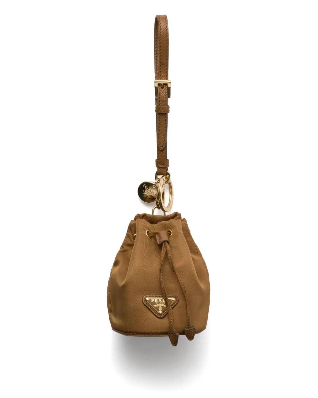 Prada Metallic Mini Icon Re-Nylon Bag Charm