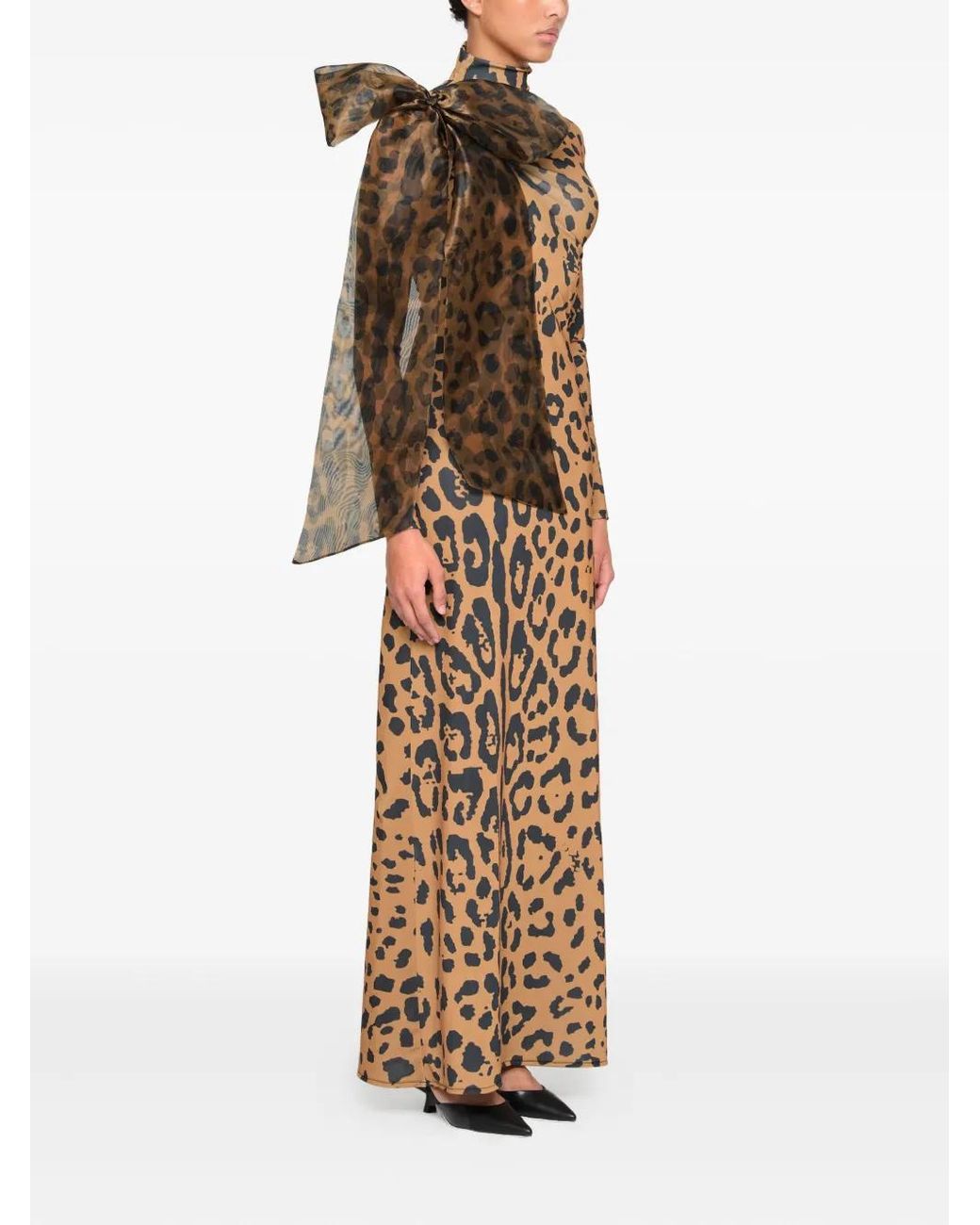 Atu Body Couture Leopard-Print Dress in Natural | Lyst