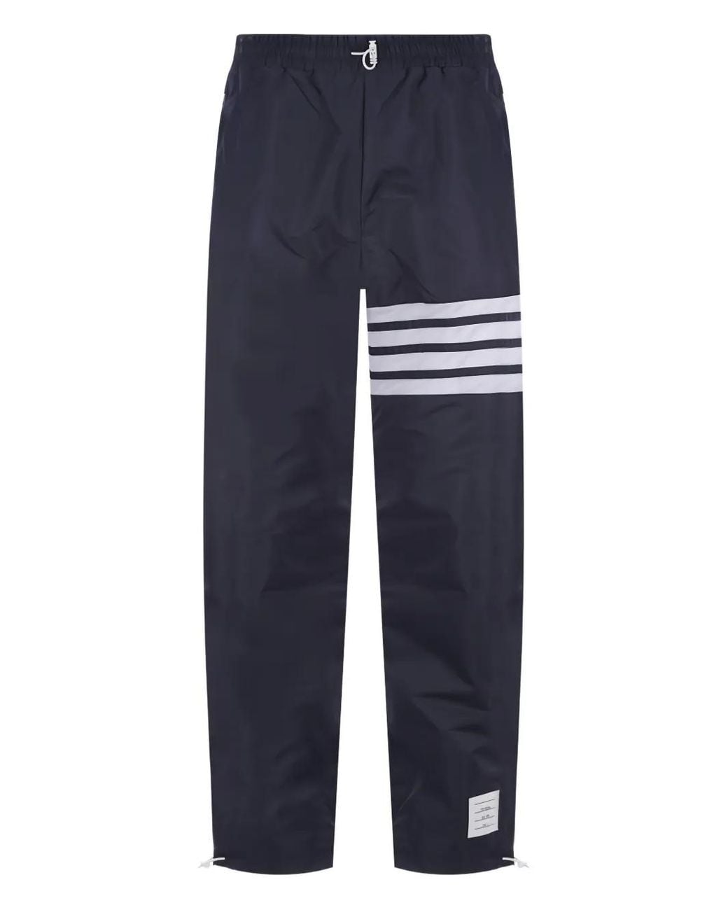 Thom Browne Blue Ripstop Mesh 4-Bar Track Trousers for men