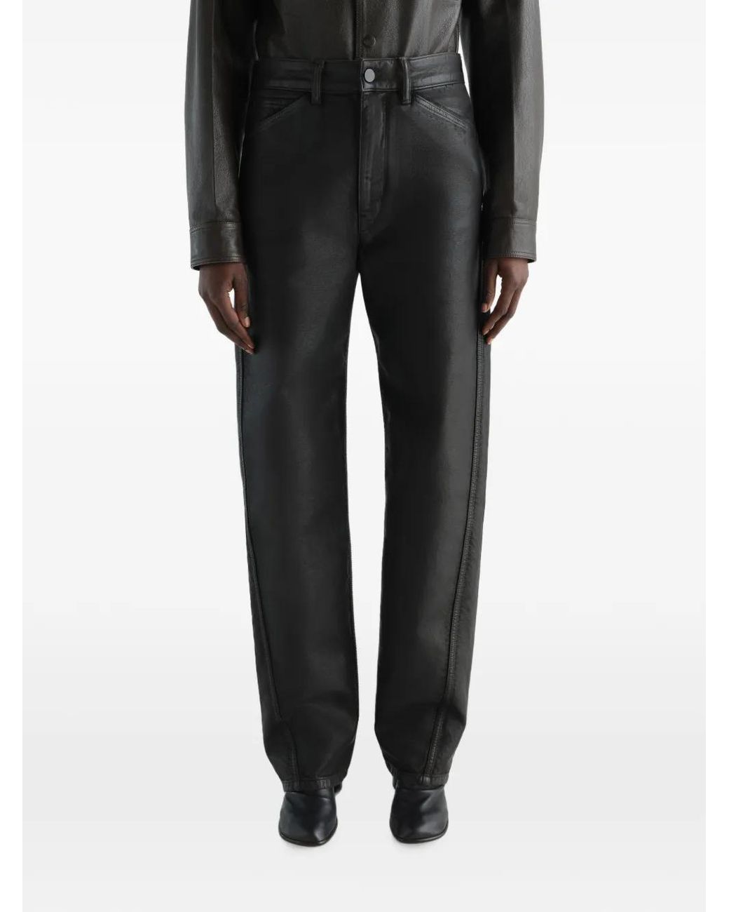 Lemaire Gray Flared Five-Pocket Pants