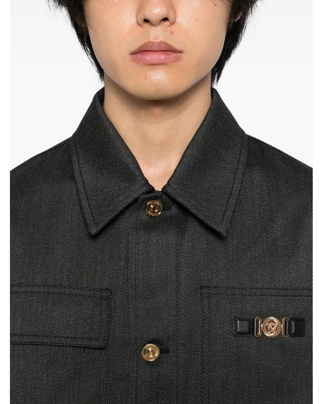 Versace Light Jackets in het Black voor heren