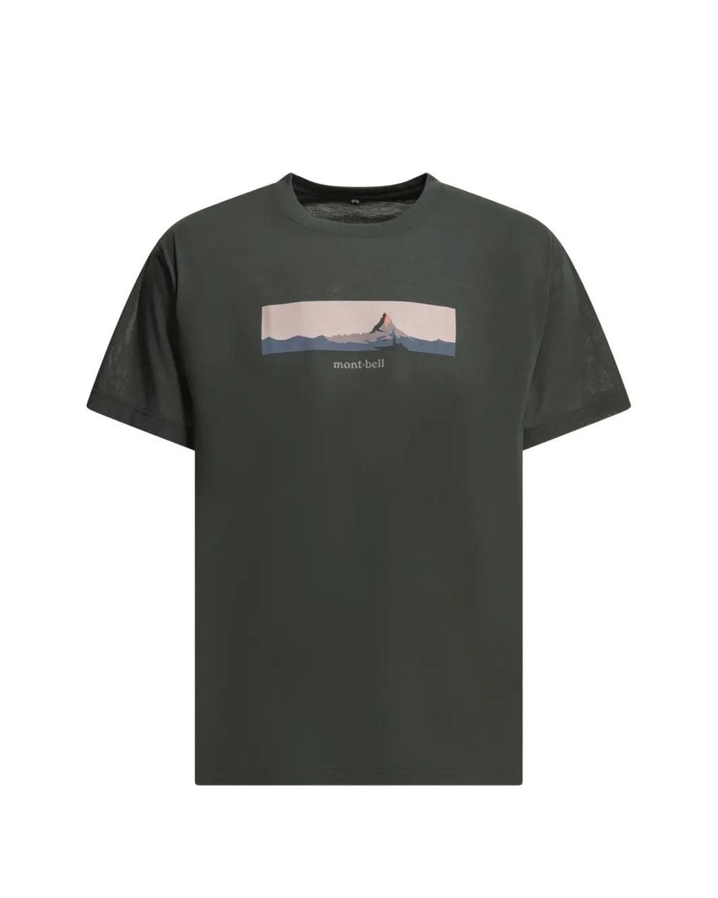 Montbell Black Wickron Matterhorn T-Shirt for men