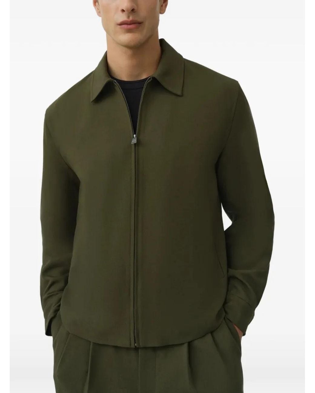Jonathan Simkhai Green Sidney Shirt Jacket for men