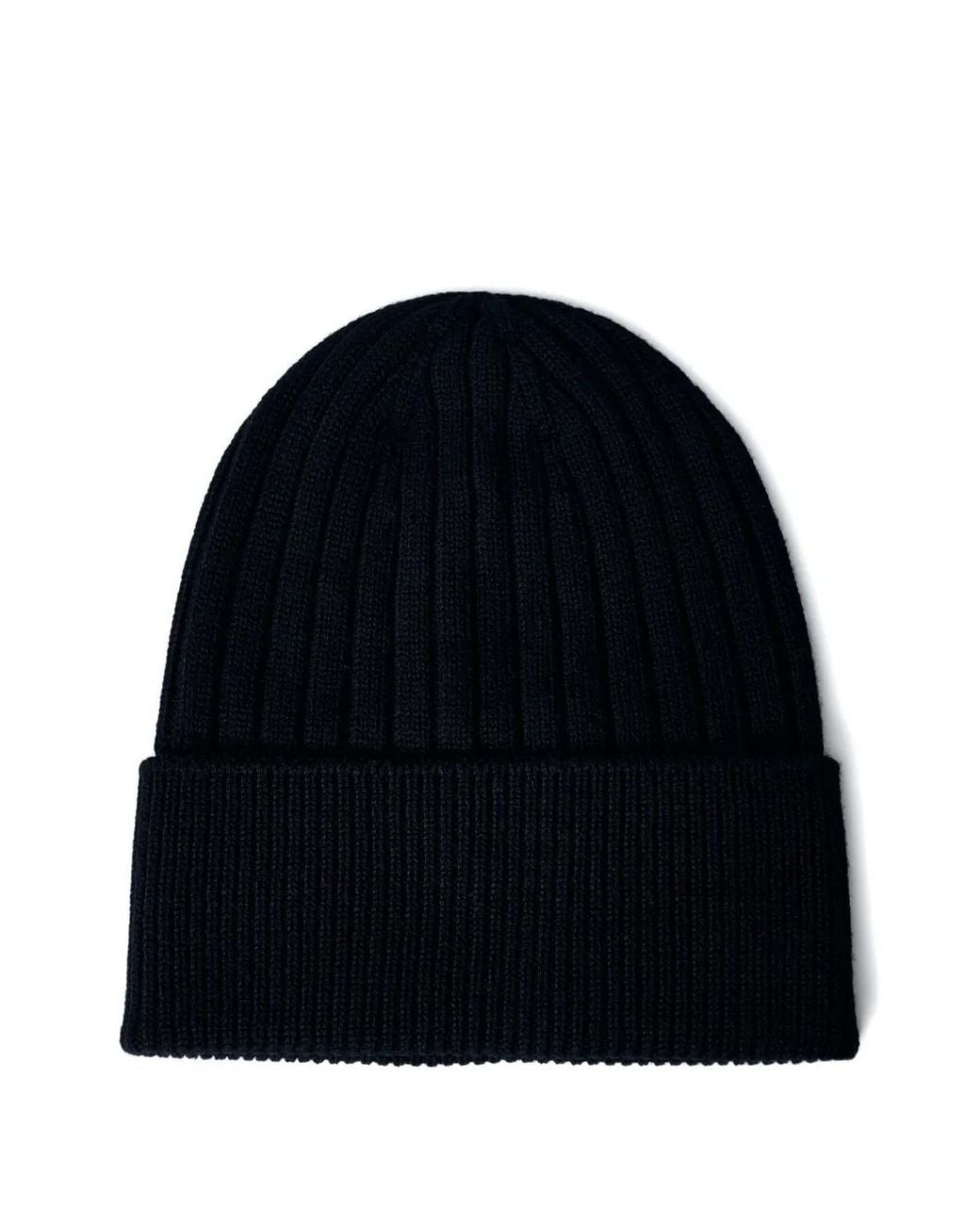 Gucci Black Logo-Patch Wool Beanie for men