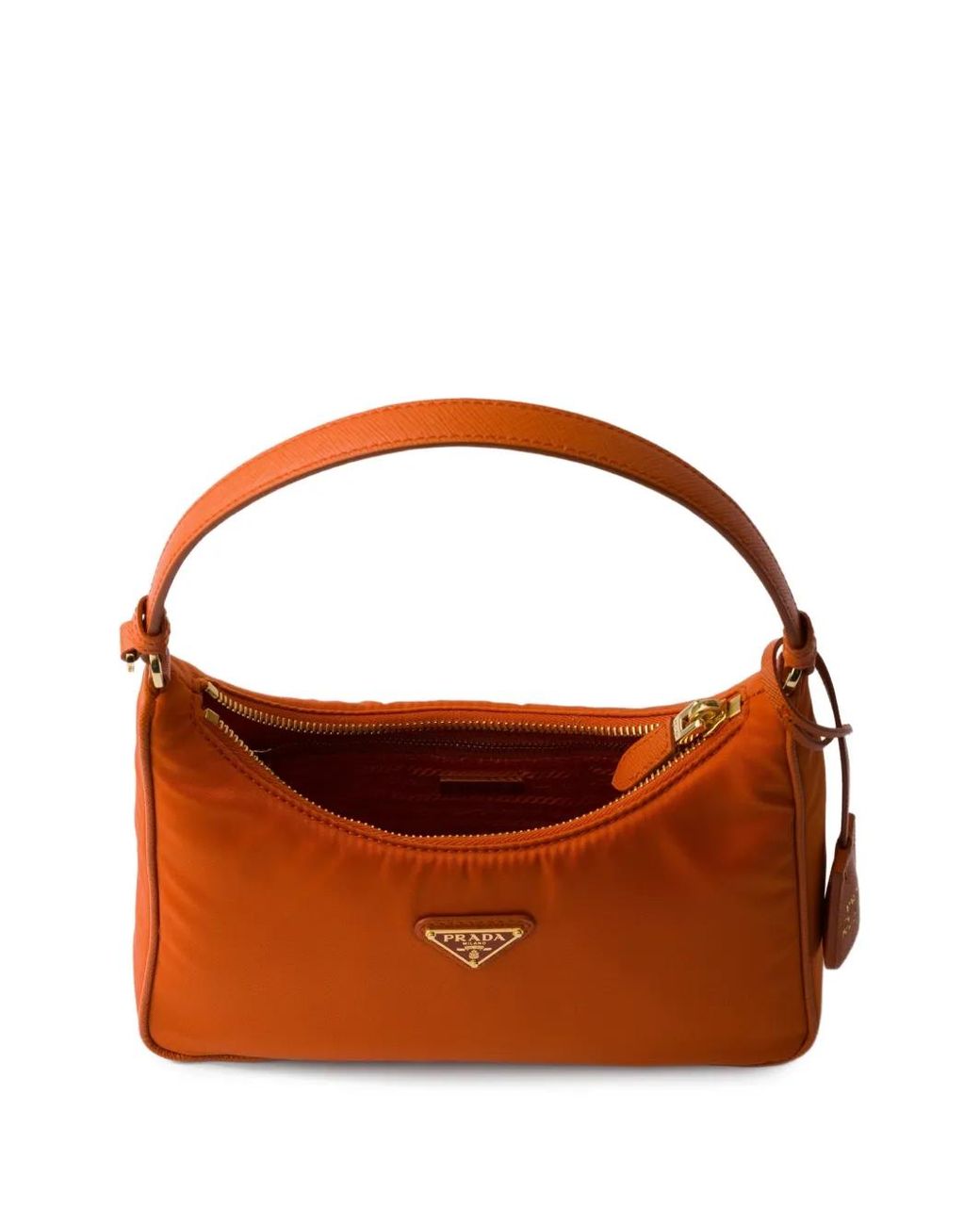 Borsa A Spalla Re-Edition 2005 Mini Con Zip di Prada in Brown