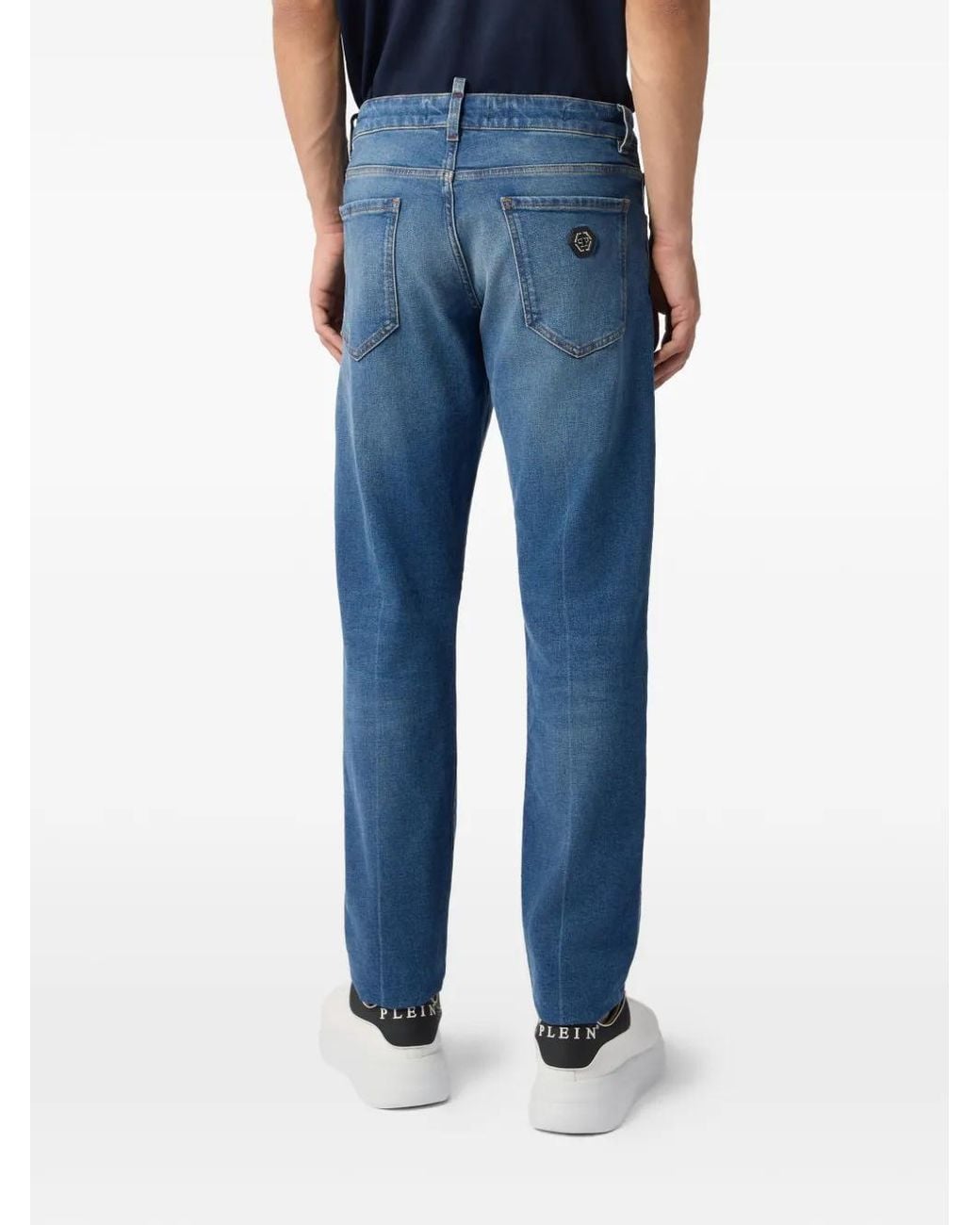 Philipp Plein Blue Straight Cut Jeans for men