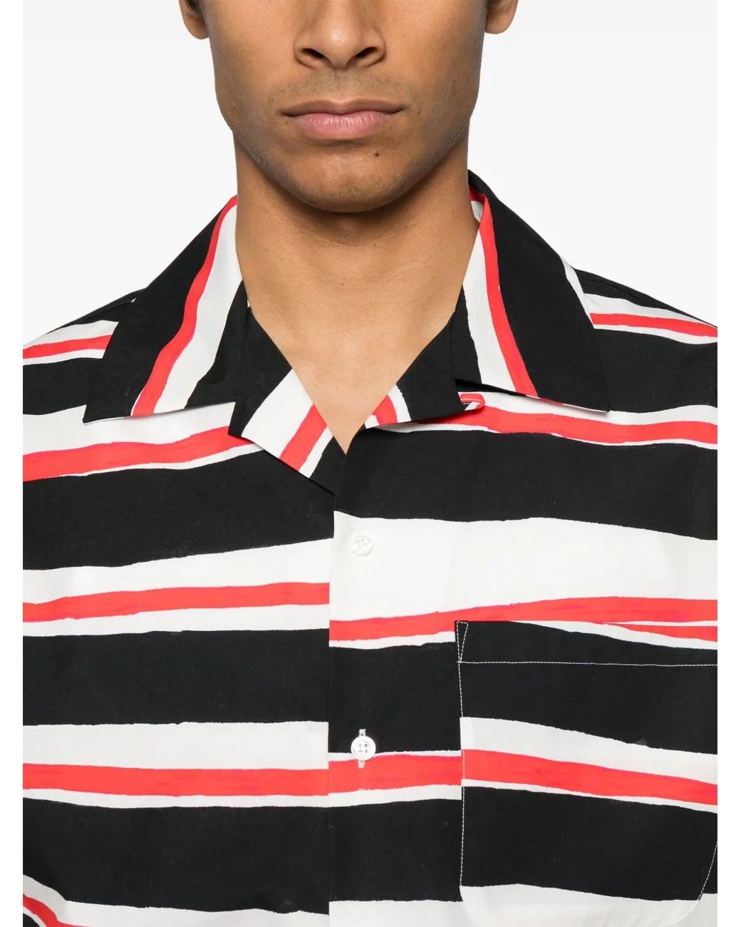 MSGM Gestreiftes Hemd in Blue für Herren