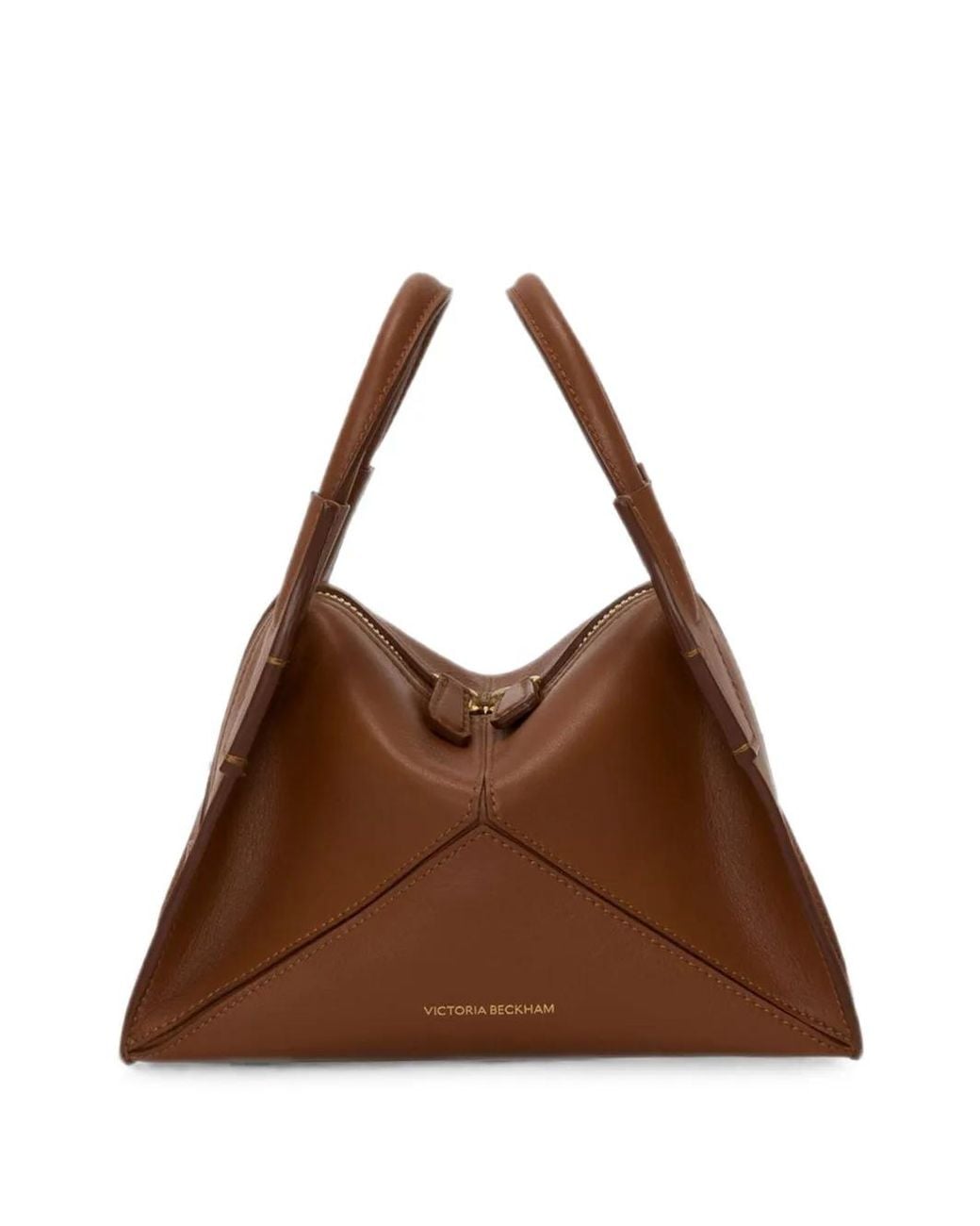 Victoria Beckham Brown Mini Plié Tote Bag