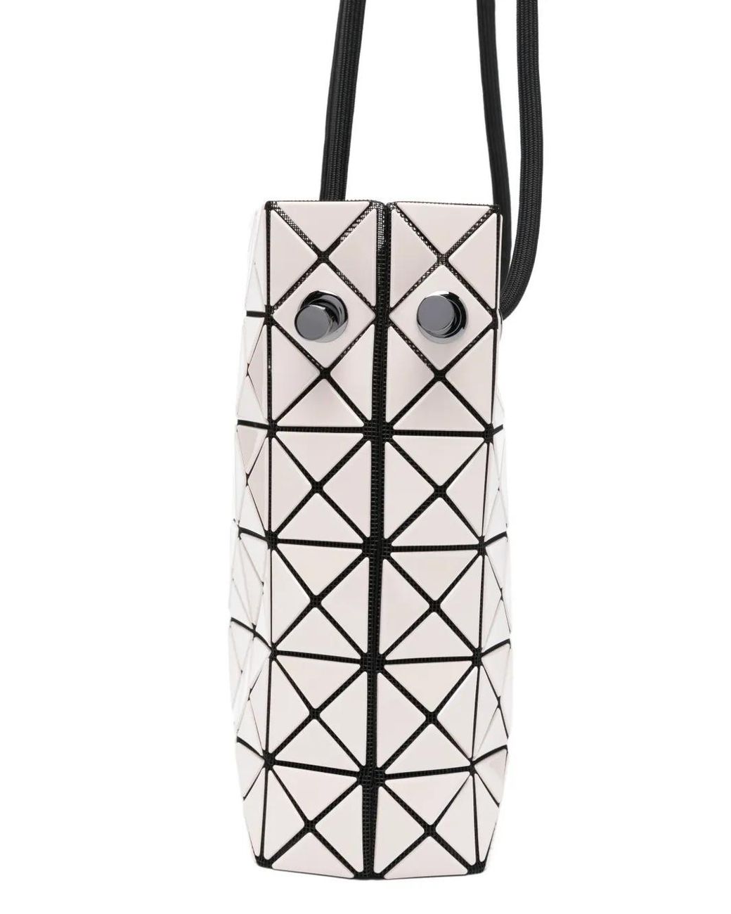 Issey Miyake White Geometric-Panel Shoulder Bag