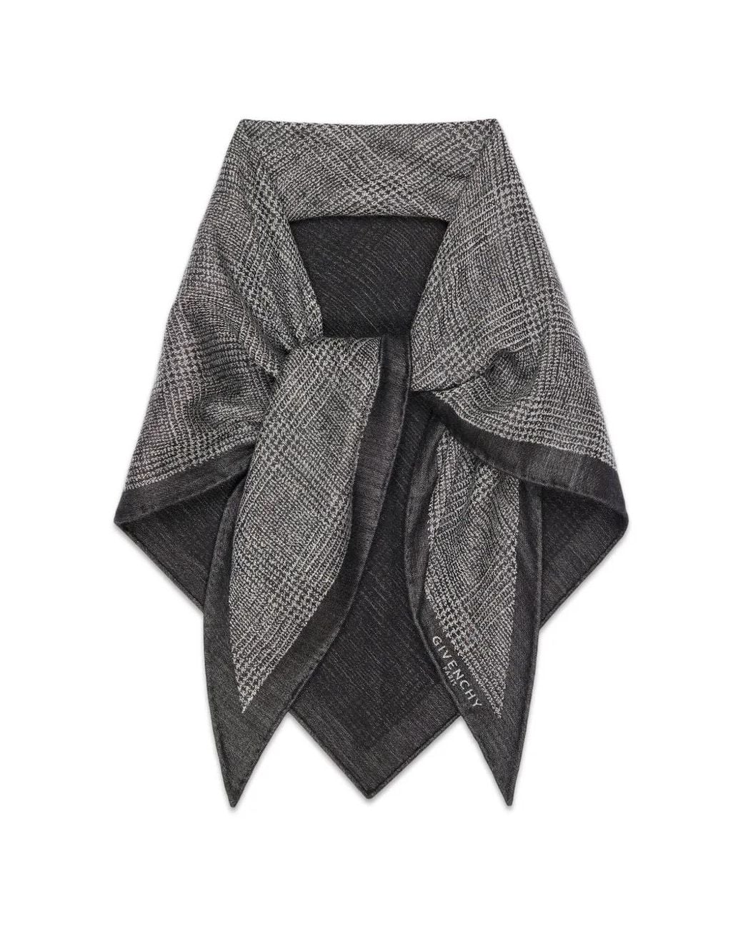 Givenchy Gray Triangle Stole for men