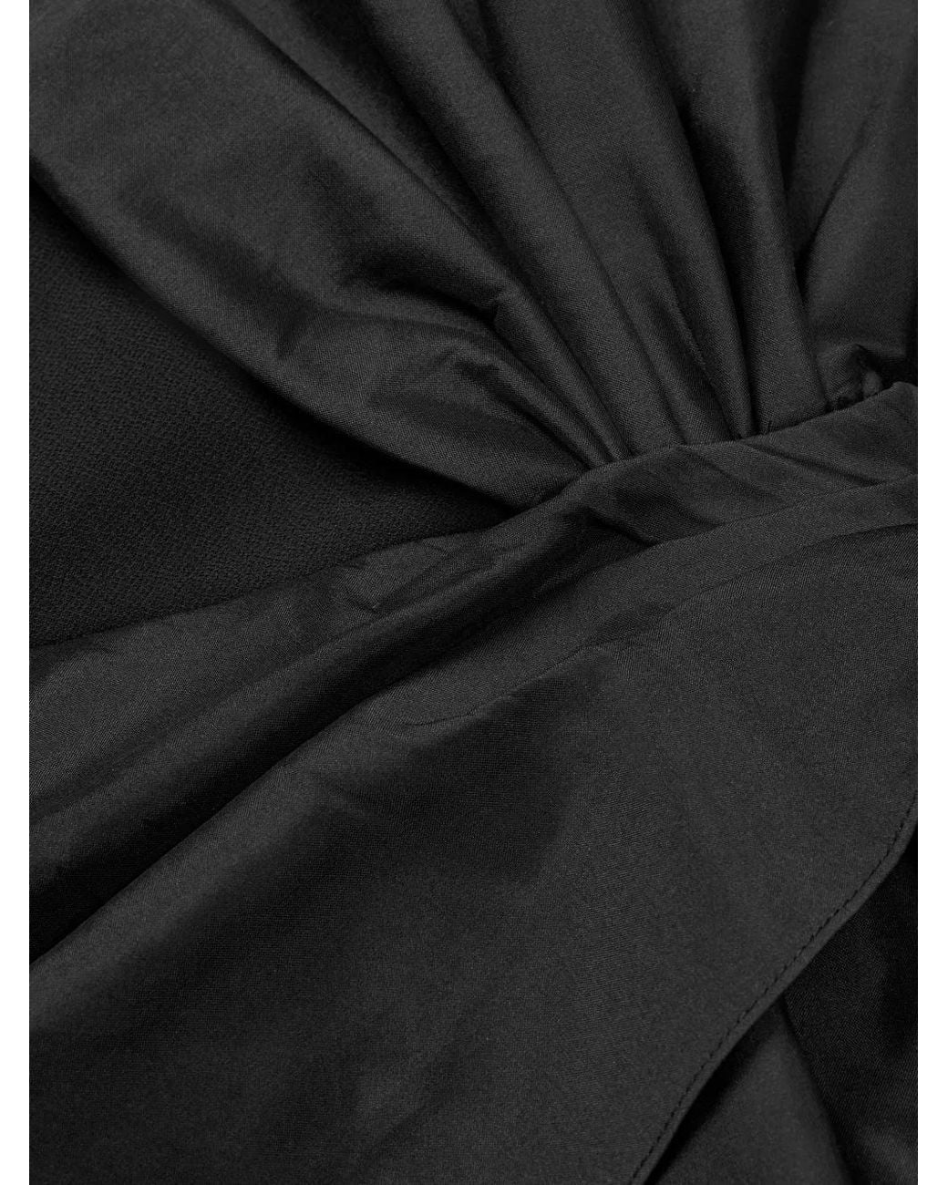 ROTATE BIRGER CHRISTENSEN Black Bustier Bow Dress