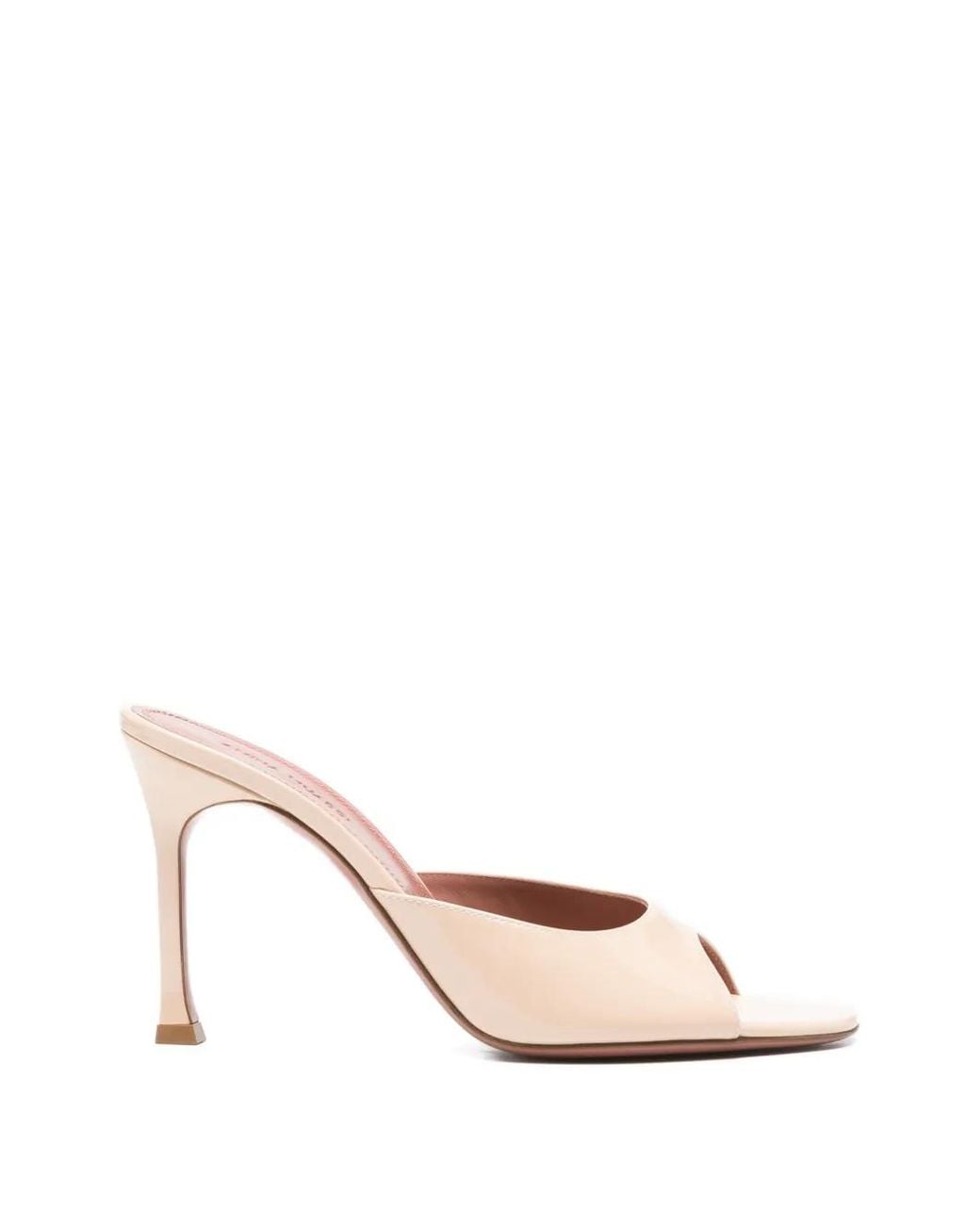 AMINA MUADDI Pink Slip-On Slipper Alexa Patent Leather