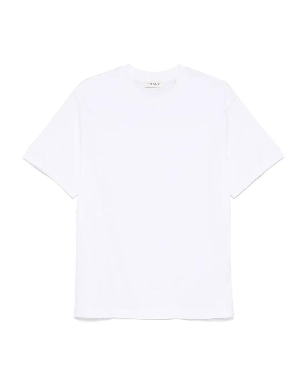 FRAME White Cotton T-Shirt for men