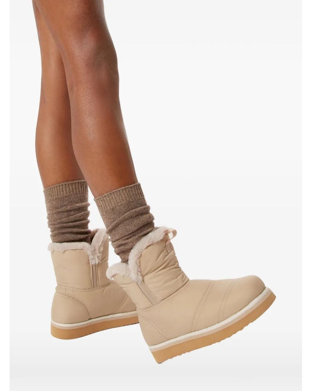 Odissi Natural Rose Lined Elasticated Boots