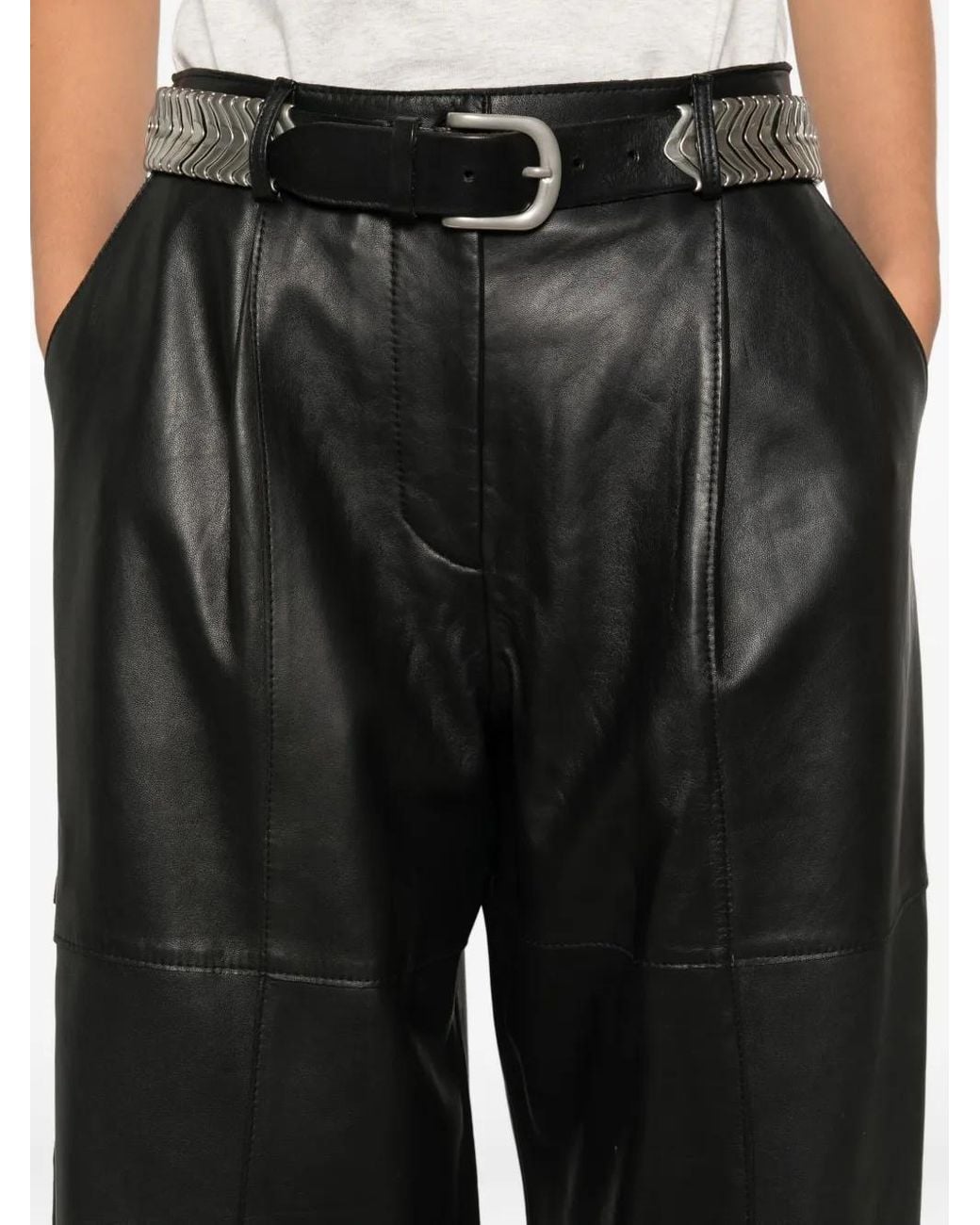 P.A.R.O.S.H. Leren Broek in het Gray