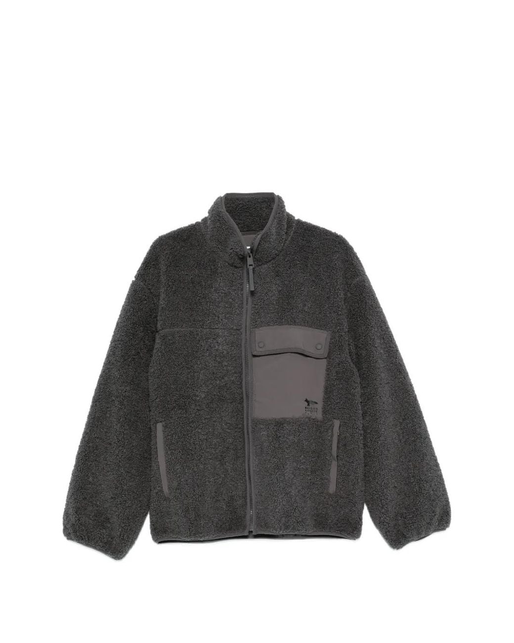 Maison Kitsuné Black Fleece Panelled Jacket for men