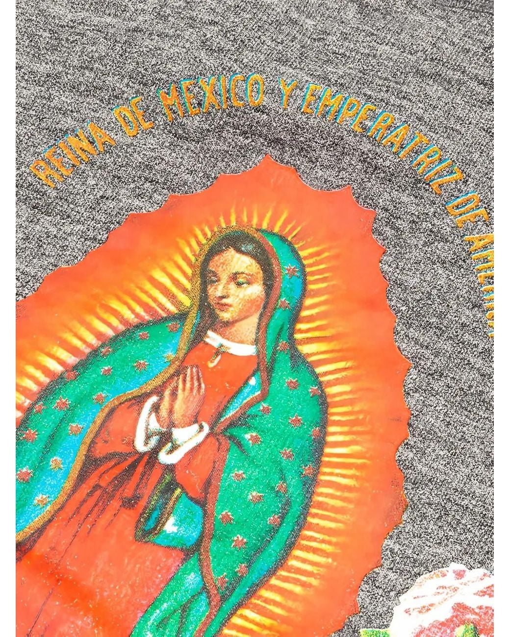 Wacko Maria Gray Hooded Virgin Mary Sweatshirt for men