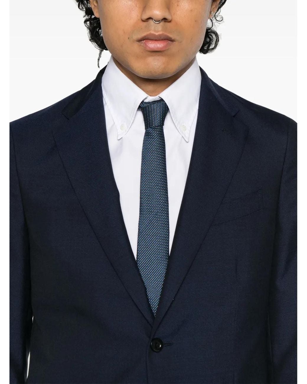 Boglioli Blue Virgin-Wool Suit for men