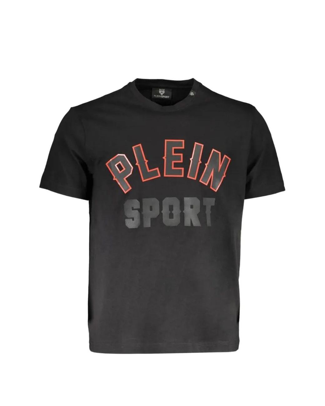 Philipp Plein Black T-Shirt En Coton À Logo Imprimé for men