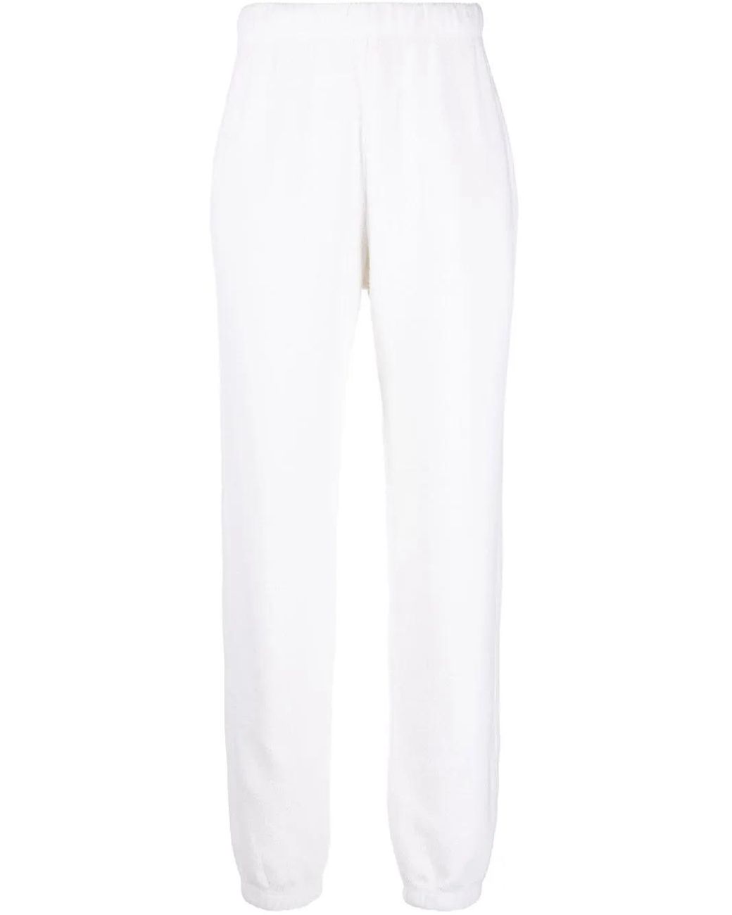 Re/done White Tapered-Leg Track Pants