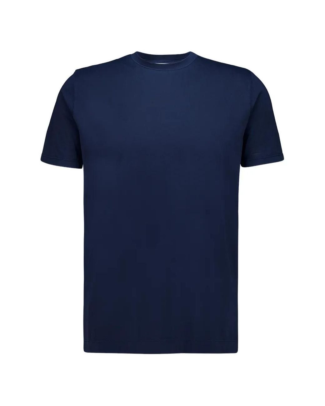Boglioli Blue Crew-Neck Short-Sleeve T-Shirt for men