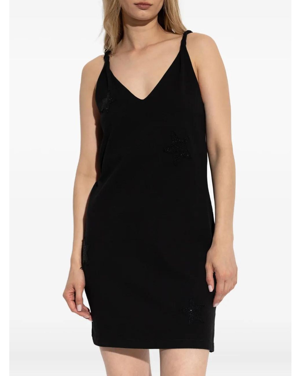 ワンピース ZADIG&VOLTAIRE STELLA BC PATCH STRASS DRESS Zadig&Voltaire Stella Bc Patch Strass Dress - Black