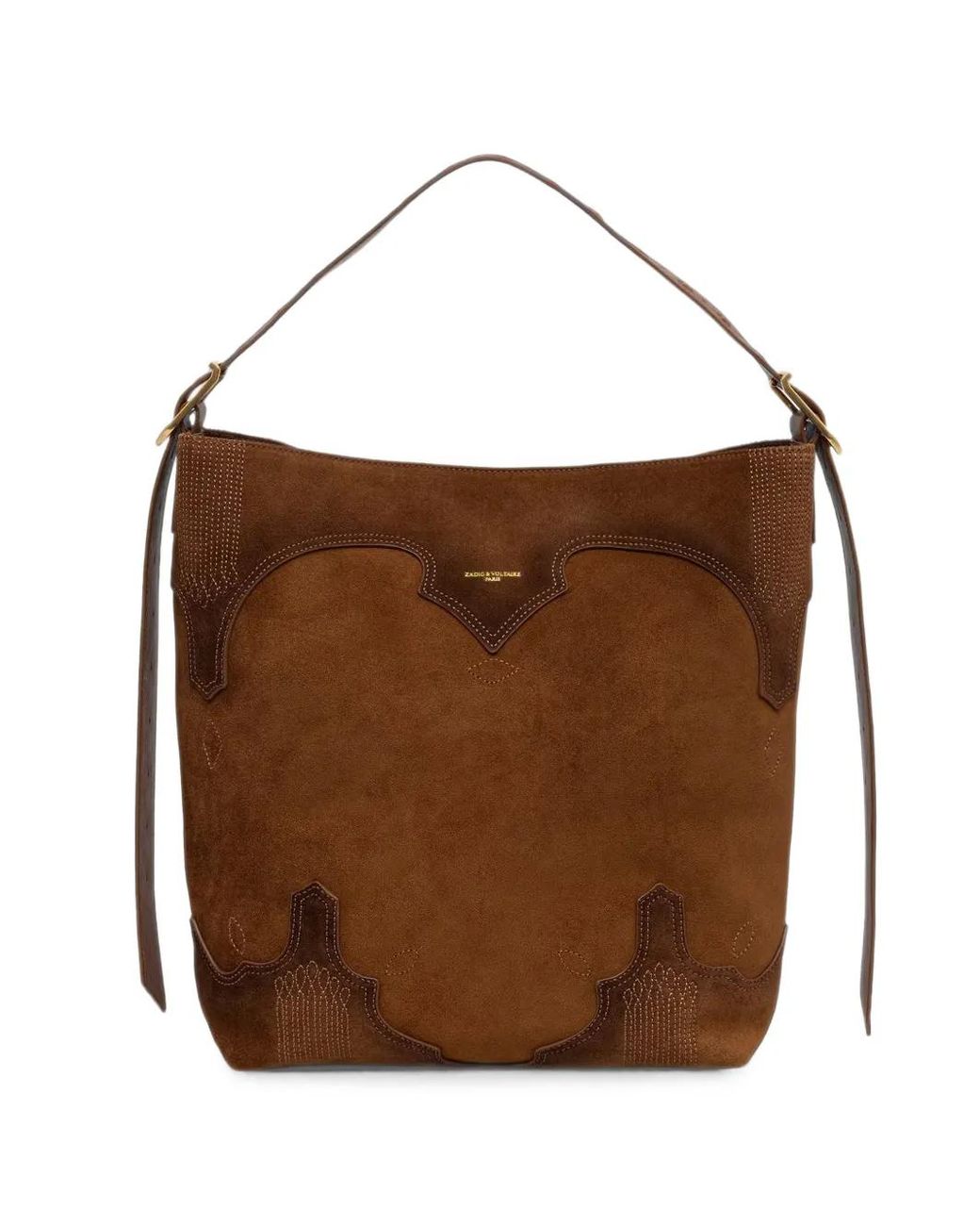 Zadig & Voltaire Brown Jane Western Bag