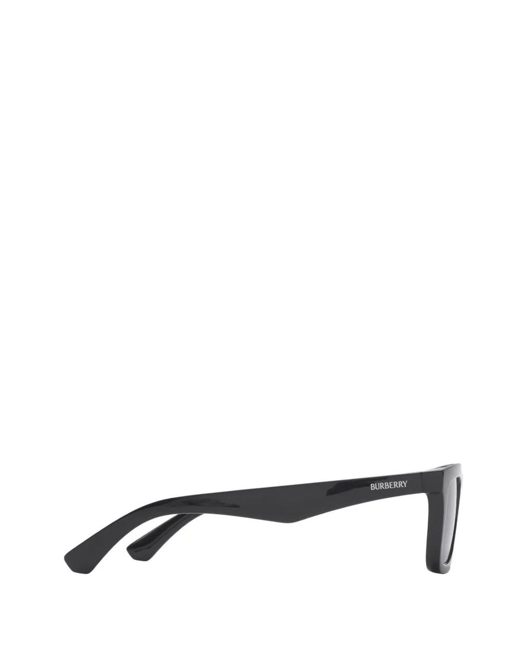 Burberry Gray Logo Rectangular Sunglasses for men