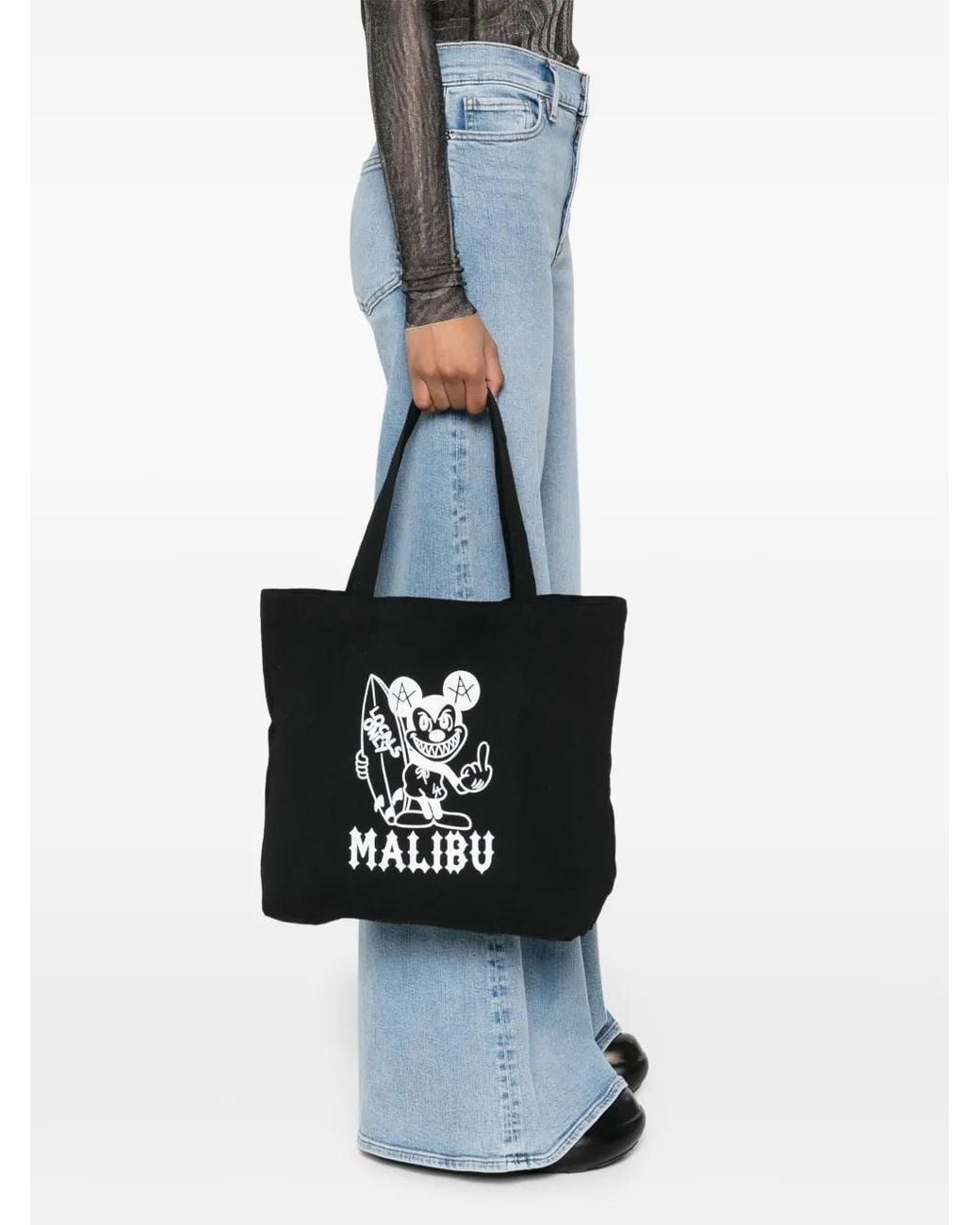 Local Authority Black Graphic-Print Tote Bag