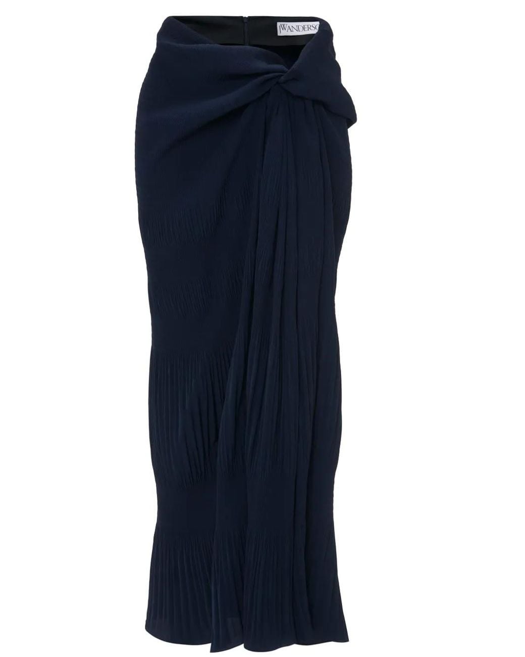 J.W. Anderson Blue Draped Maxi Skirt